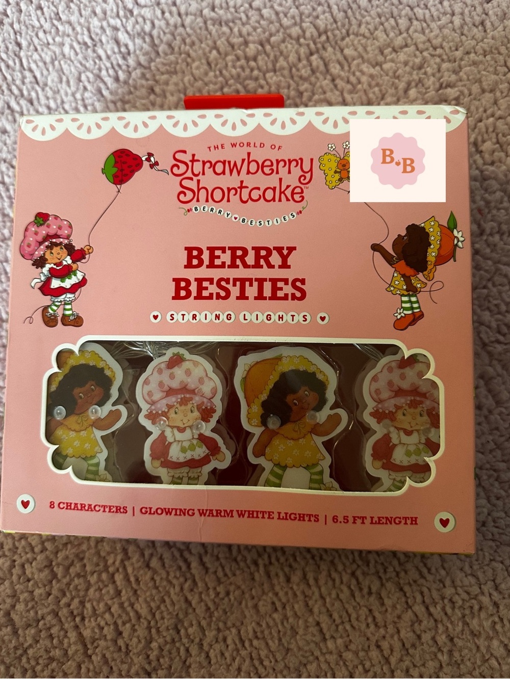 Strawberry Shortcake Berry Besties String Lights - Pink